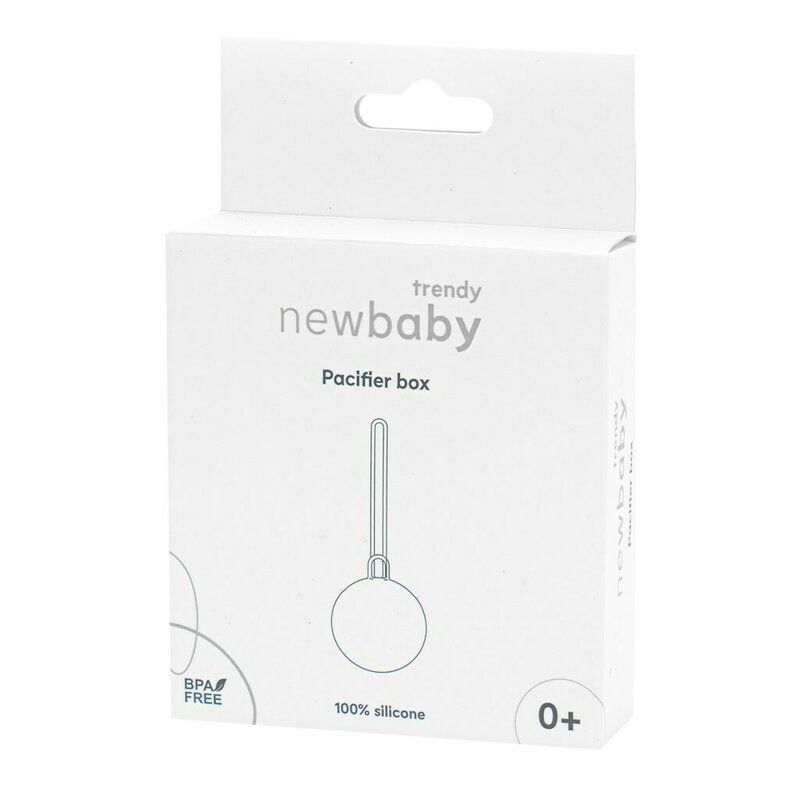 Port suzeta, New Baby, Cu lant, Protejeaza de murdarie, Silicon, Fara BPA, 0 luni+, Brown