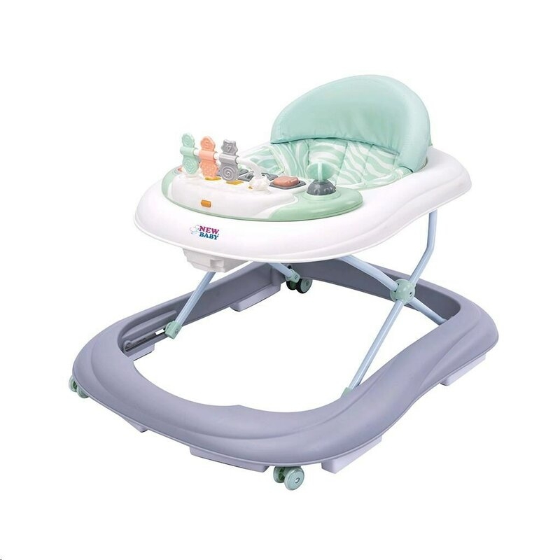Premergator copii, Cu muzica si lumini, Cu roti din silicon, Conform cu standardul european de securitate EN1273:2020, New Baby, ABC Brilliant Star