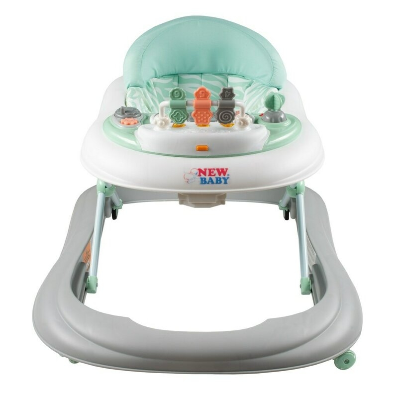Premergator copii, Cu muzica si lumini, Cu roti din silicon, Conform cu standardul european de securitate EN1273:2020, New Baby, ABC Brilliant Star
