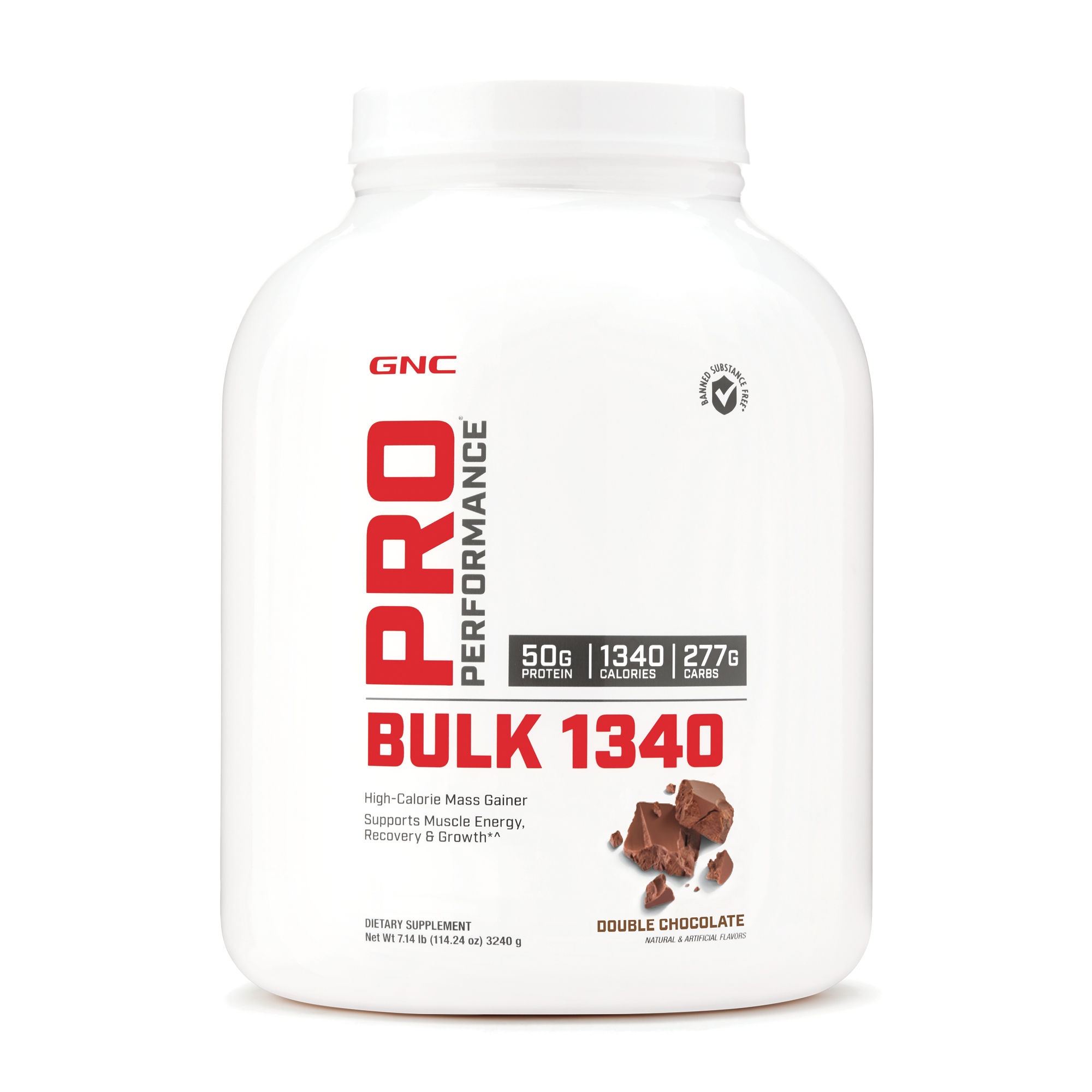 Gainer cu proteina si carbohidrati cu aroma de ciocolata Pro Performance, 3240 g, GNC