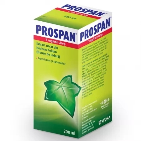 Prospan sirop, 7 mg/ml, 200 ml, Engelhard Arznemittel Prospan sirop, 7 mg/ml, 200 ml, Engelhard Arznemittel