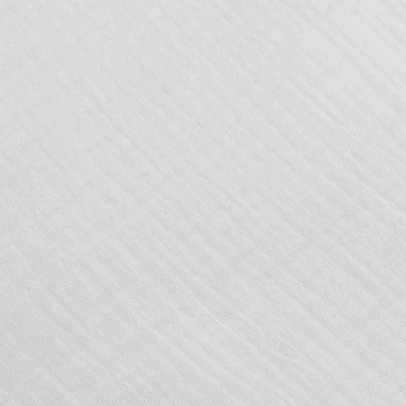 Protectie laterala pentru patut, Tip Bumper impletit, Din muselina, Din materiale certificate Oeko Tex Standard 100, New Baby, Lungime 210 cm, White