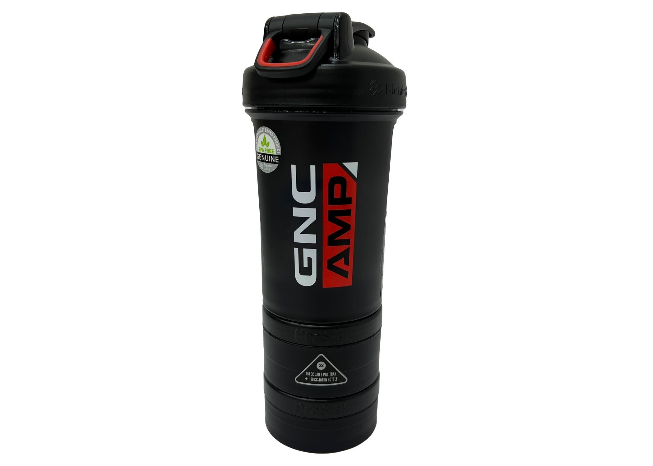 Blender Bottle shaker cup V2, ProStak compartiment pentru suplimente AMP, 450 ml, GNC