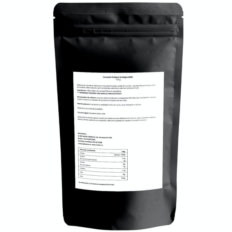 Curmale pulbere ecologica, 125 g, Niavis