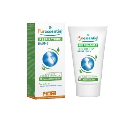 Puressentiel - Respiratory unguent pentru decongestionarea cailor nazale cu 19 uleiuri esentiale 50ml