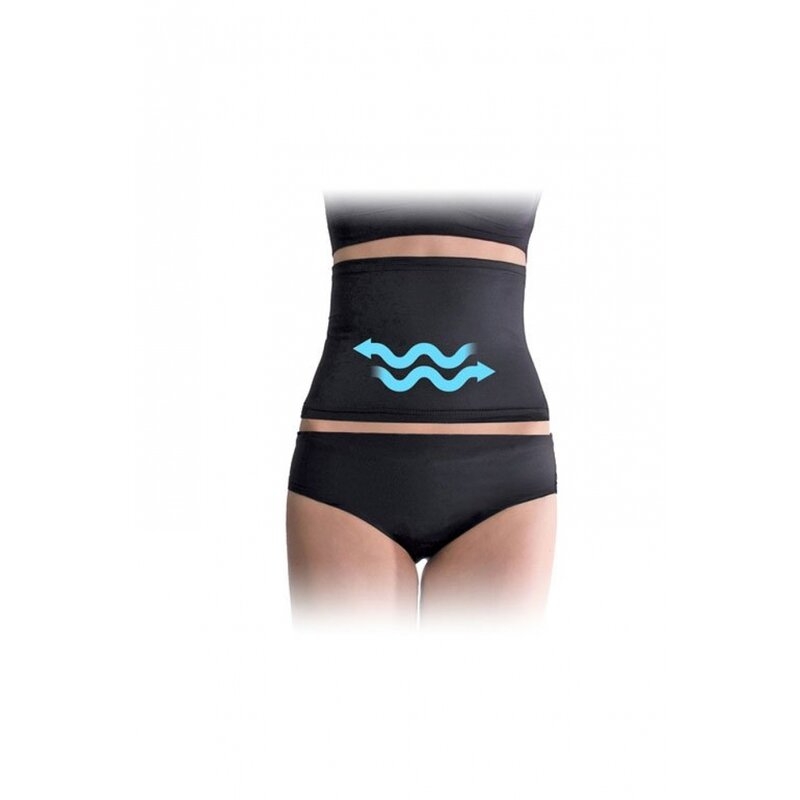 Qmini - Centura abdominala postnatala, Pentru recuperare, XL, Negru