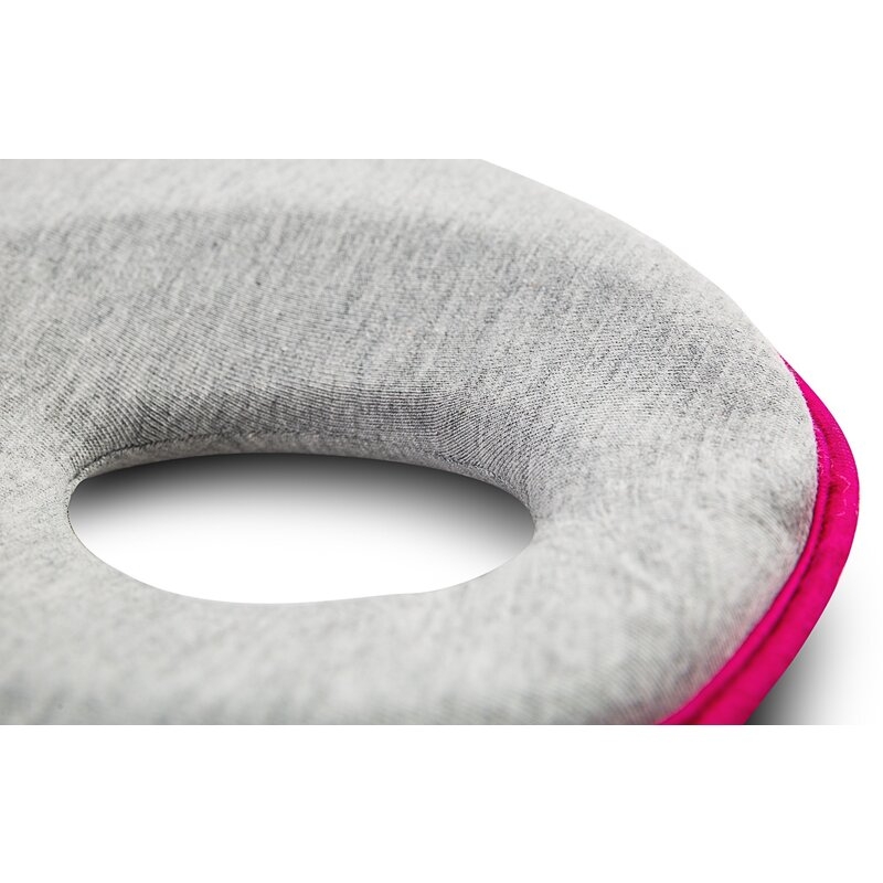 Qmini - Perna ergonomica impotriva plagiocefaliei, 22x22 cm, Roz