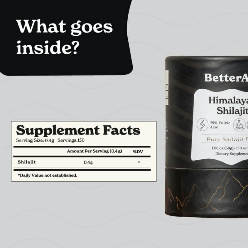 Rasina pura de Shilajit din Himalaya Better Alt, 30 g, GNC