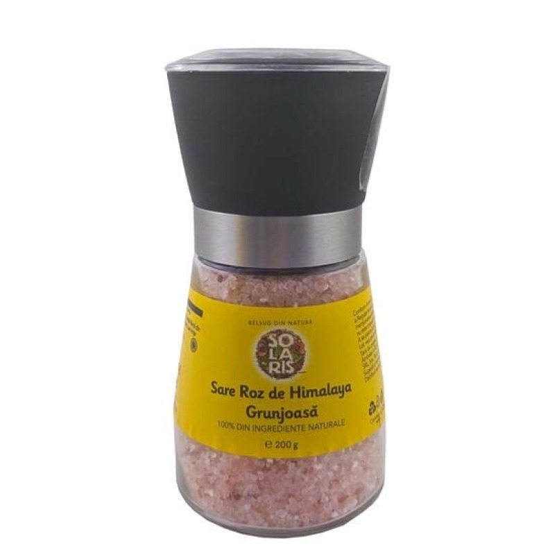 Rasnita reutilizabila cu sare de Himalaya cristale, 200 g, Solaris