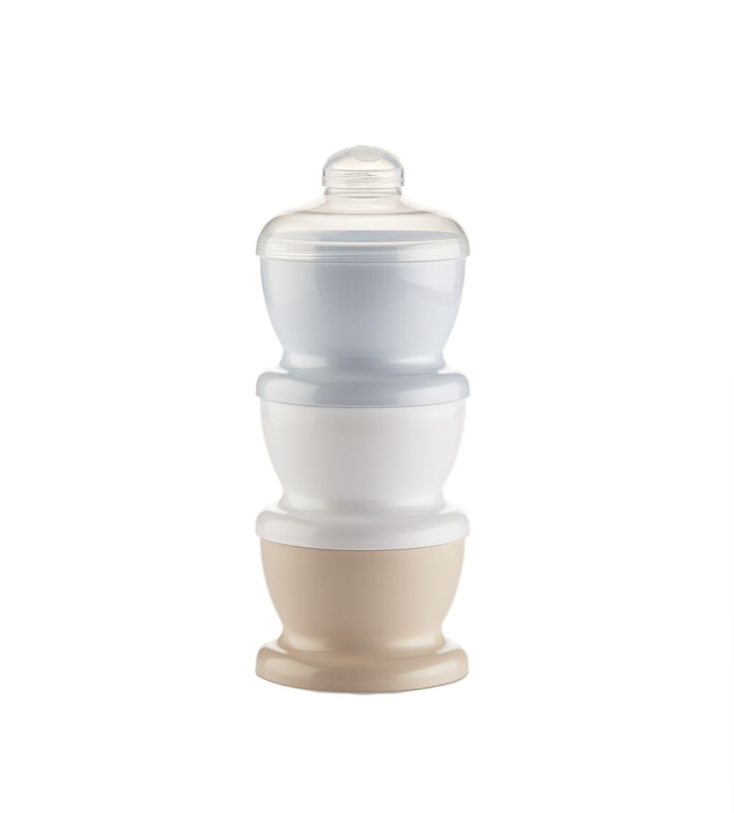 Recipient 3 compartimente lapte praf/ mancarica- Baby Blue
