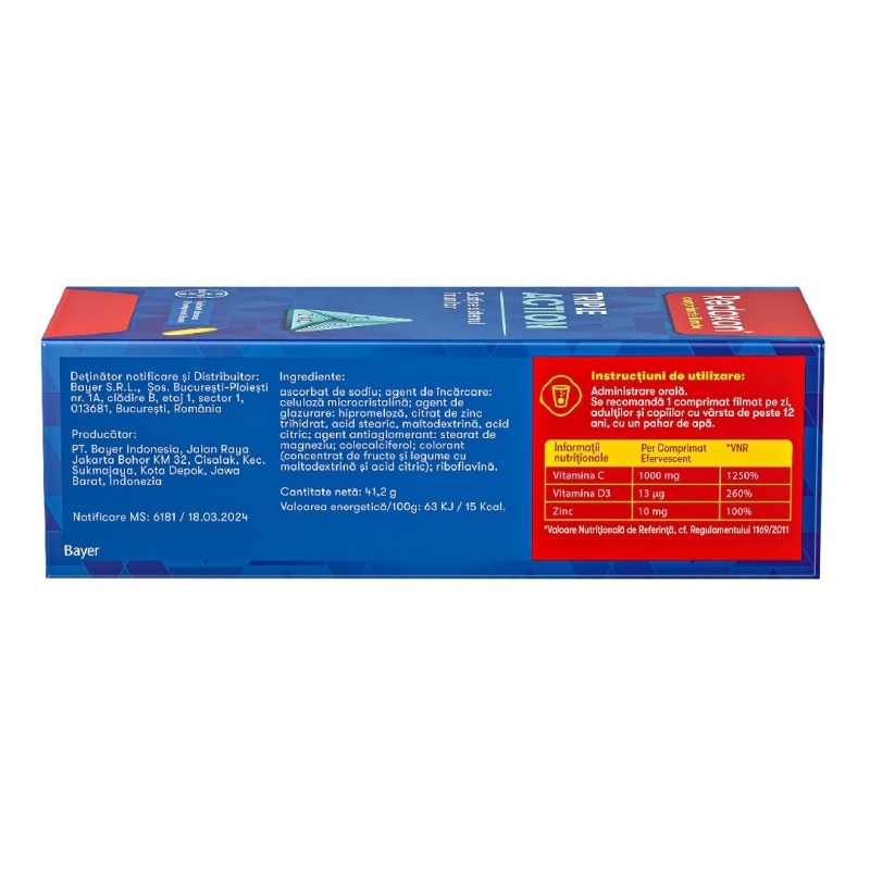 Redoxon Triple Action, 30 comprimate, Bayer