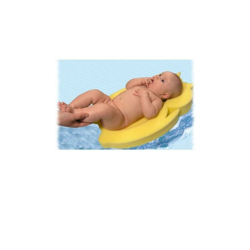 Reductor de baie, New Baby, Maxi, Din burete, 58 cm, Cu jucarii din spuma, Bear Pink