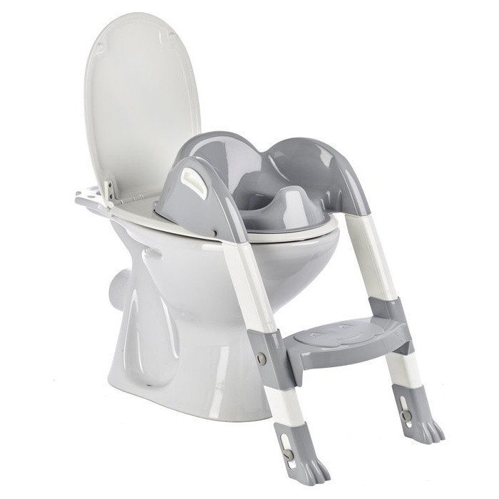 Reductor pentru toaleta cu scarita Kiddyloo GREY CHARM