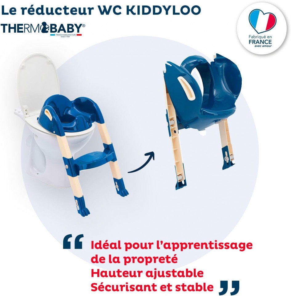 Reductor pentru toaleta cu scarita Kiddyloo OCEAN BLUE