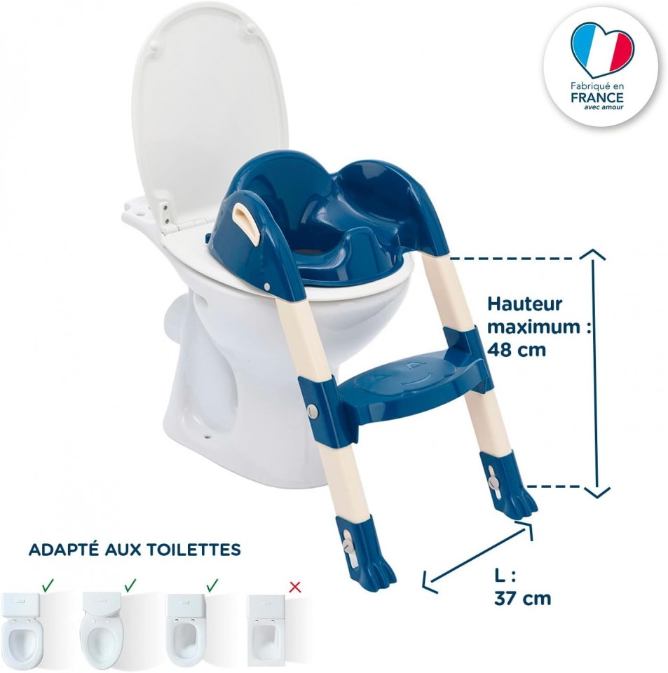 Reductor pentru toaleta cu scarita Kiddyloo OCEAN BLUE