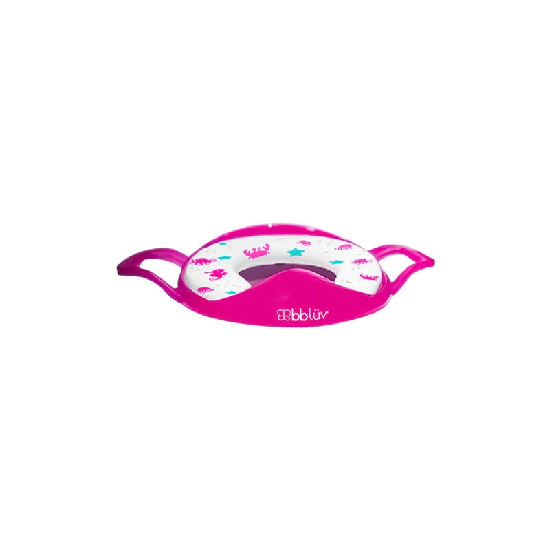 Reductor toaleta, Poti, Cu perna confortabila si detasabila, Fara BPA, Bbluv, Pink