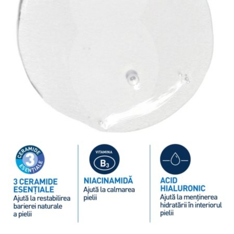 Rezerva gel de curatare spumant pentru piele normal-grasa, 473 ml, Cerave