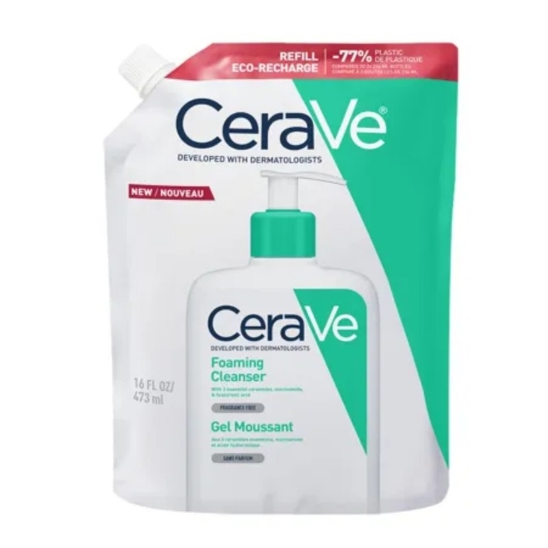 Rezerva gel de curatare spumant pentru piele normal-grasa, 473 ml, Cerave