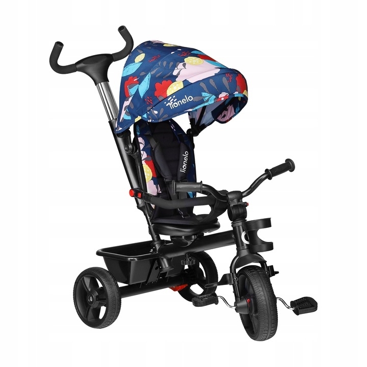 Lionelo - Tricicleta multifunctionala cu sezut reversibil, pliabila, Haari, Blue Navy