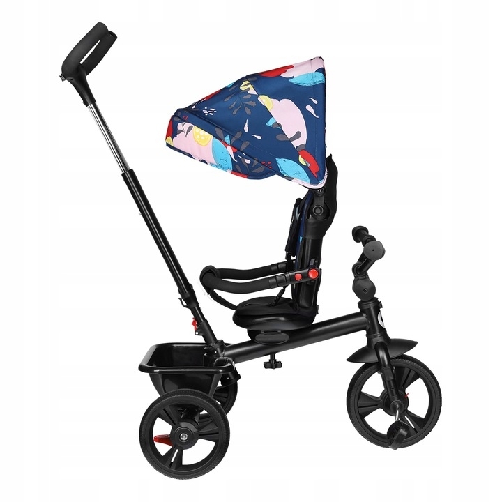 Lionelo - Tricicleta multifunctionala cu sezut reversibil, pliabila, Haari, Blue Navy