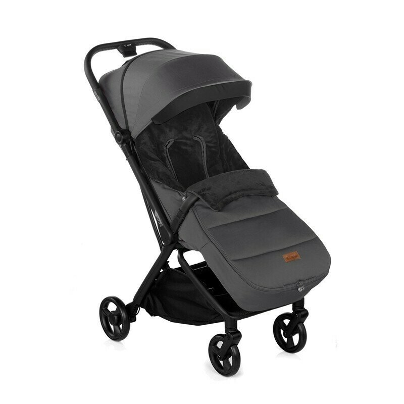 Sac de iarna, Jane, Dart, Pentru carucior, Universal, 13 x 45 x 93 cm, Material exterior hidrofug, Coal