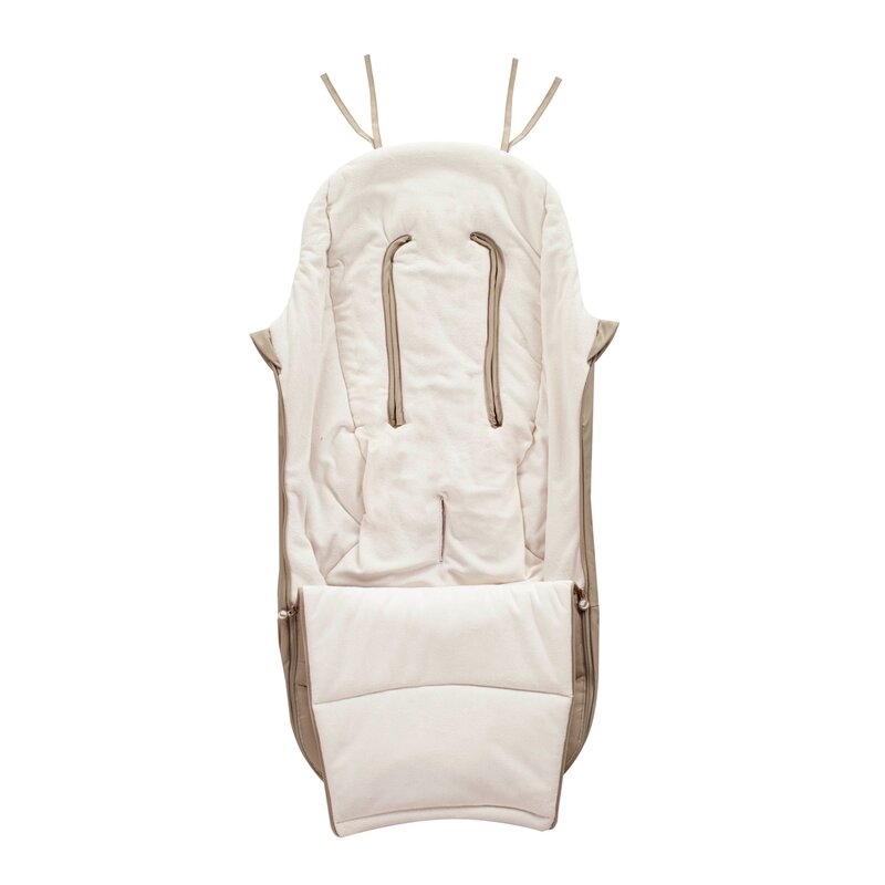 Sac de iarna, Jane, Dart, Pentru carucior, Universal, 13 x 45 x 93 cm, Material exterior hidrofug, Coal