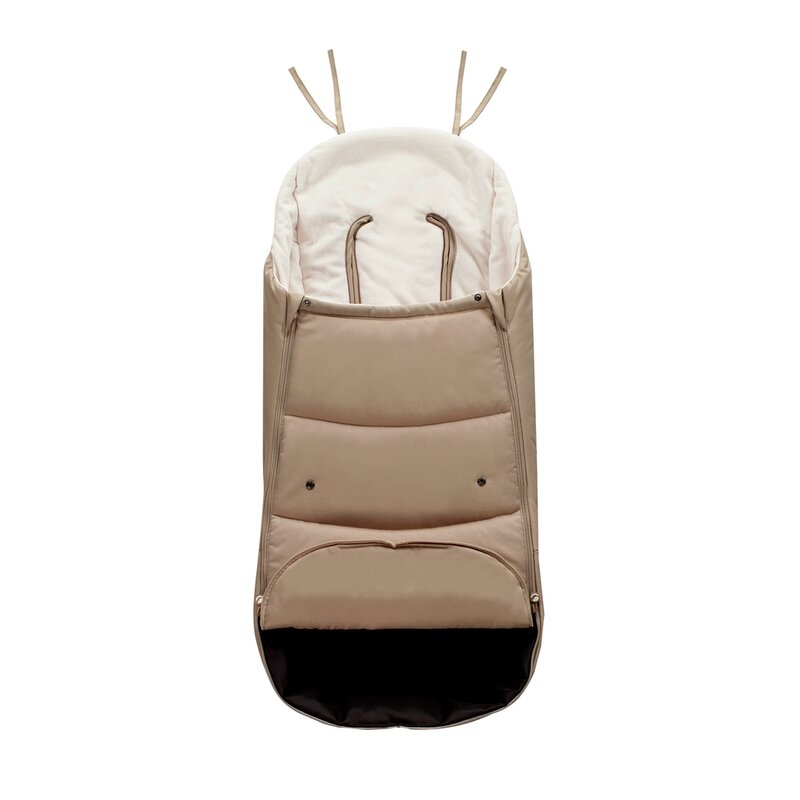 Sac de iarna, Jane, Dart, Pentru carucior, Universal, 13 x 45 x 93 cm, Material exterior hidrofug, Coal