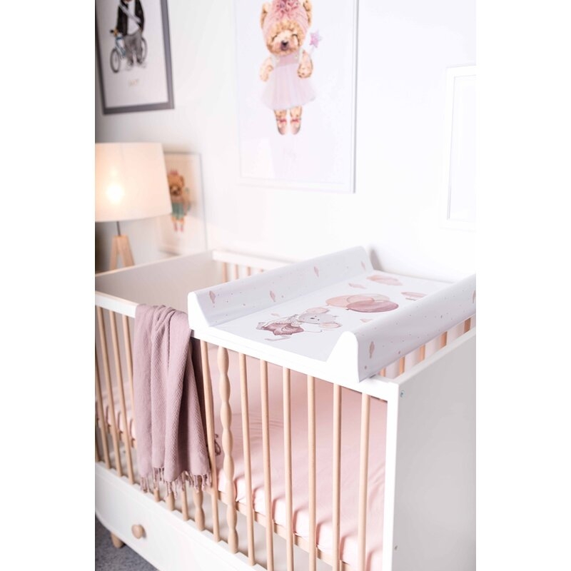 Saltea de infasat, Ceba Baby, Basic, 50x70 cm, Atasabila la patut, Fara BPA, 0 luni+, Mouse