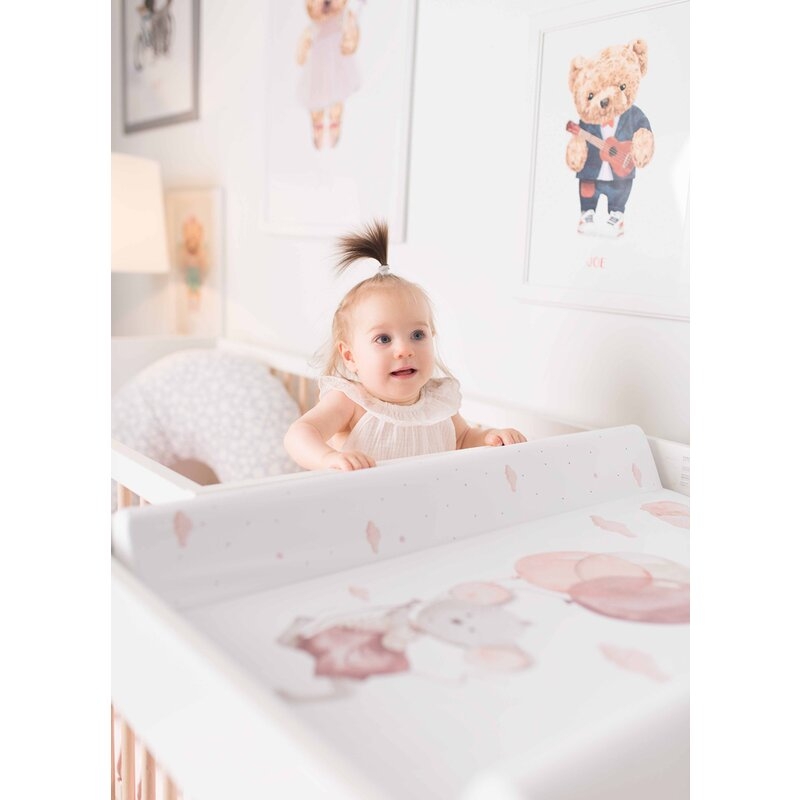 Saltea de infasat, Ceba Baby, Basic, 50x70 cm, Atasabila la patut, Fara BPA, 0 luni+, Mouse