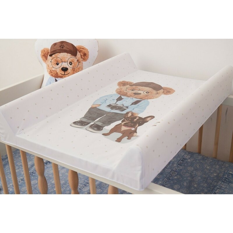 Saltea de infasat, Ceba Baby, Confort, 50x70 cm, Atasabila la patut, Fara BPA, 0 luni+, Fluffy Puffy Poly