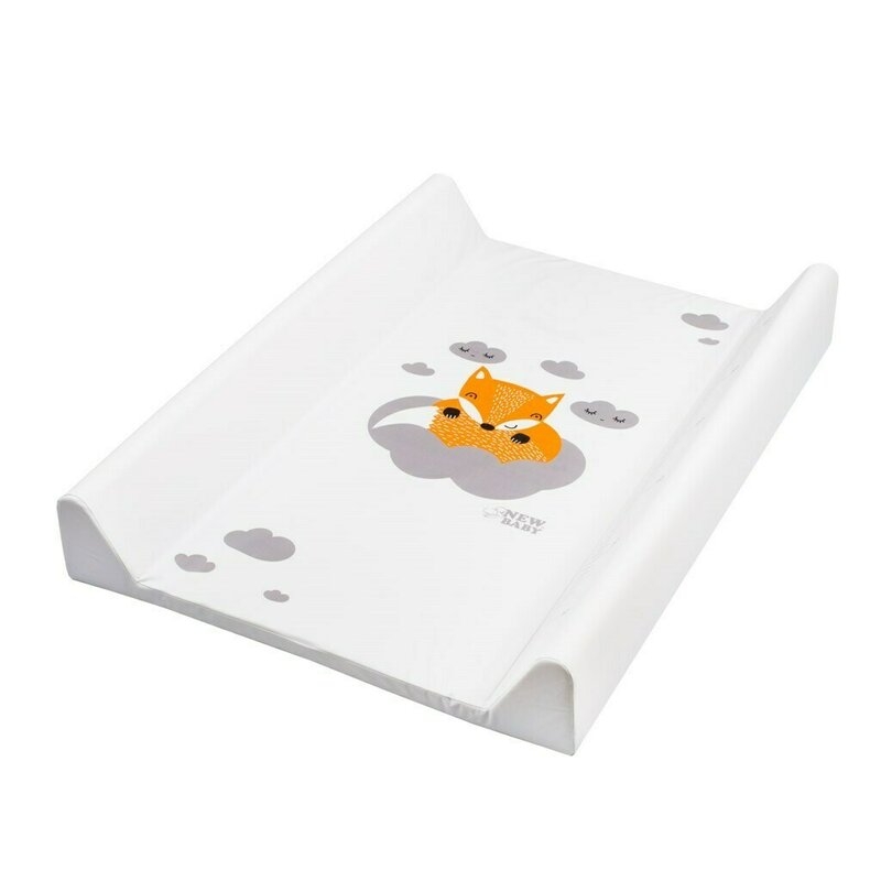 Saltea de infasat, New Baby, 50x70, Atasabila la patut, Cu taliometru, Fara substante nocive, 0 luni+, Fox, Resigilat