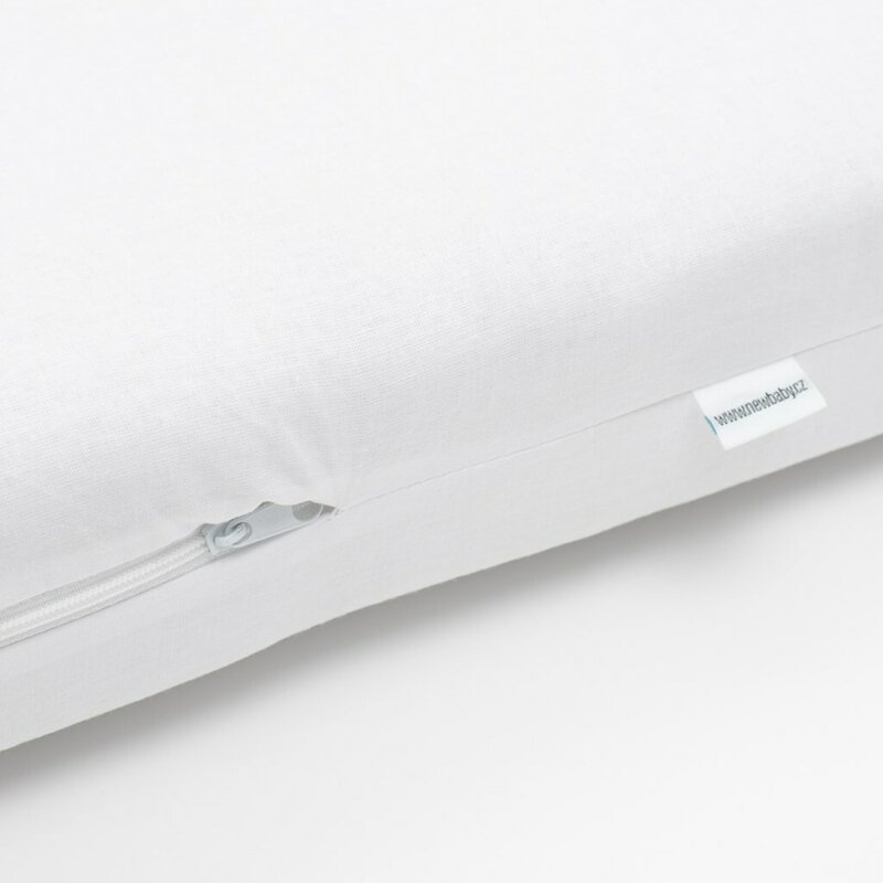 Saltea patut, New Baby, Standard, Din spuma poliuretanica, Cu husa detasabila, Din bumbac, 120x60x6 cm, Alb