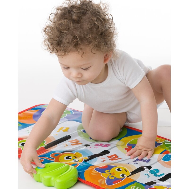Salteluta, Playgro, Pentru bebelusi, Pian de Jucarie, Jumbo Jungle Musical, 79 cm, Cu 8 melodii