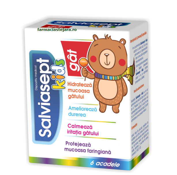 Zdrovit - Salviasept Kids Gat Acadele 6buc  