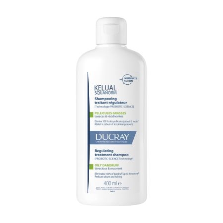 Sampon anti-matreata grasa Kelual Squanorm, 400 ml, Ducray