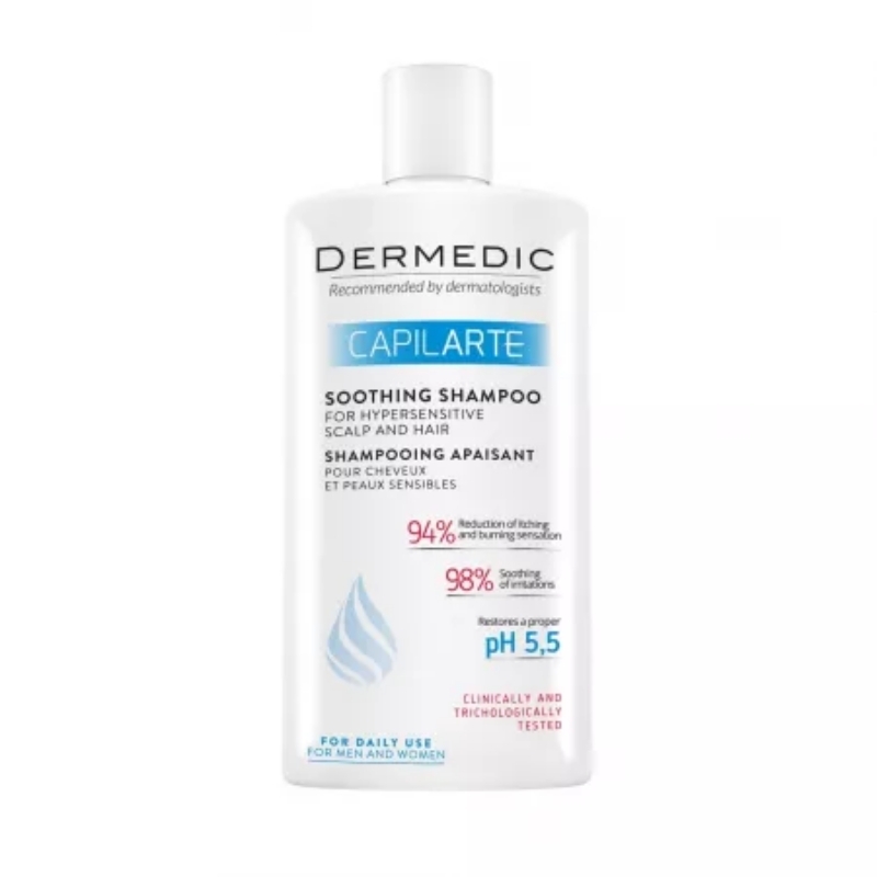 Sampon calmant scalp si par hipersensibil Capilarte, 300 ml, Dermedic