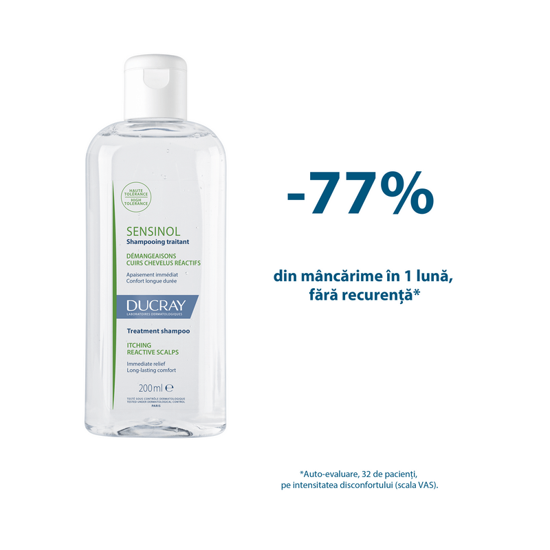 Sampon pentru scalp sensibil Sensinol, 200 ml, Ducray