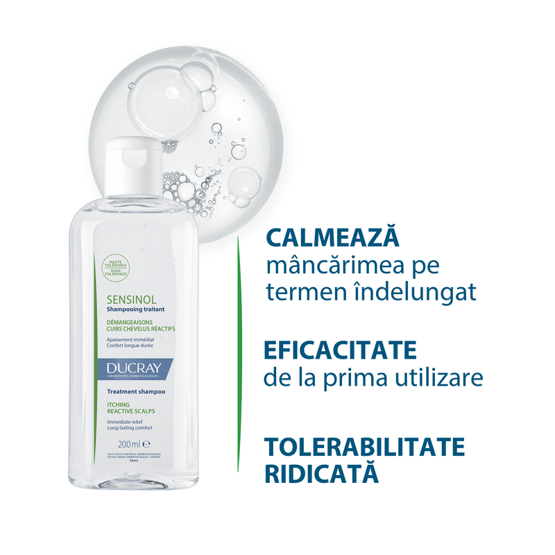 Sampon pentru scalp sensibil Sensinol, 200 ml, Ducray