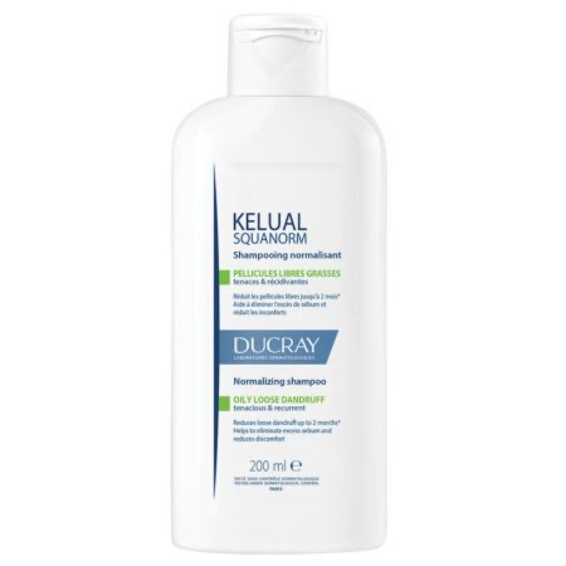 Sampon  anti-matreata grasa Kelual Squanorm, 200 ml, Ducray