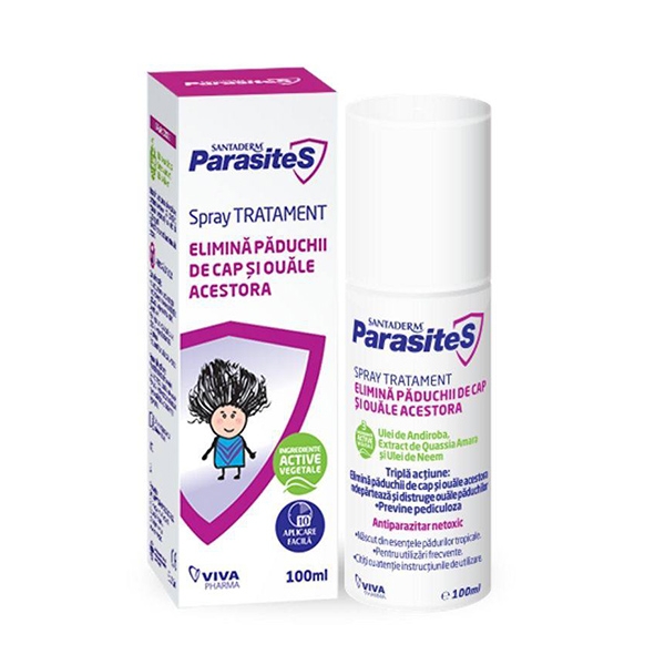 Spray tratament paduchi Santaderm - Parasites 100ml