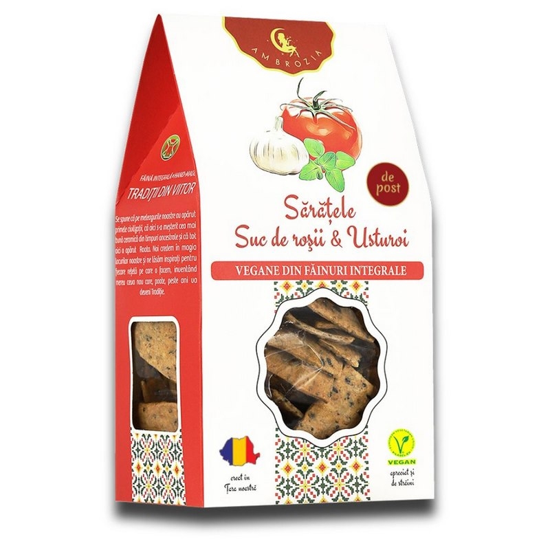 Saratele cu suc de rosii si usturoi, 107 g, Hiper Ambrozia