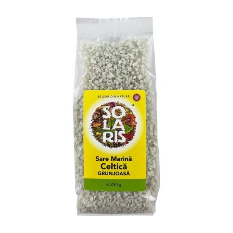 Sare marina celtica grunjoasa, 200 g, Solaris