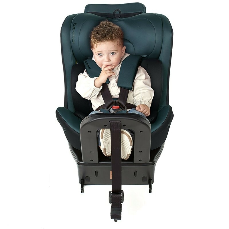 Scaun auto, Be Cool, Easy I-Size, Rotire 360 grade, 40 - 150 cm, 0 - 36 kg, Cu Isofix si Centura Top Tether, Conform cu standardul european de securitate ECE R129, Antracita