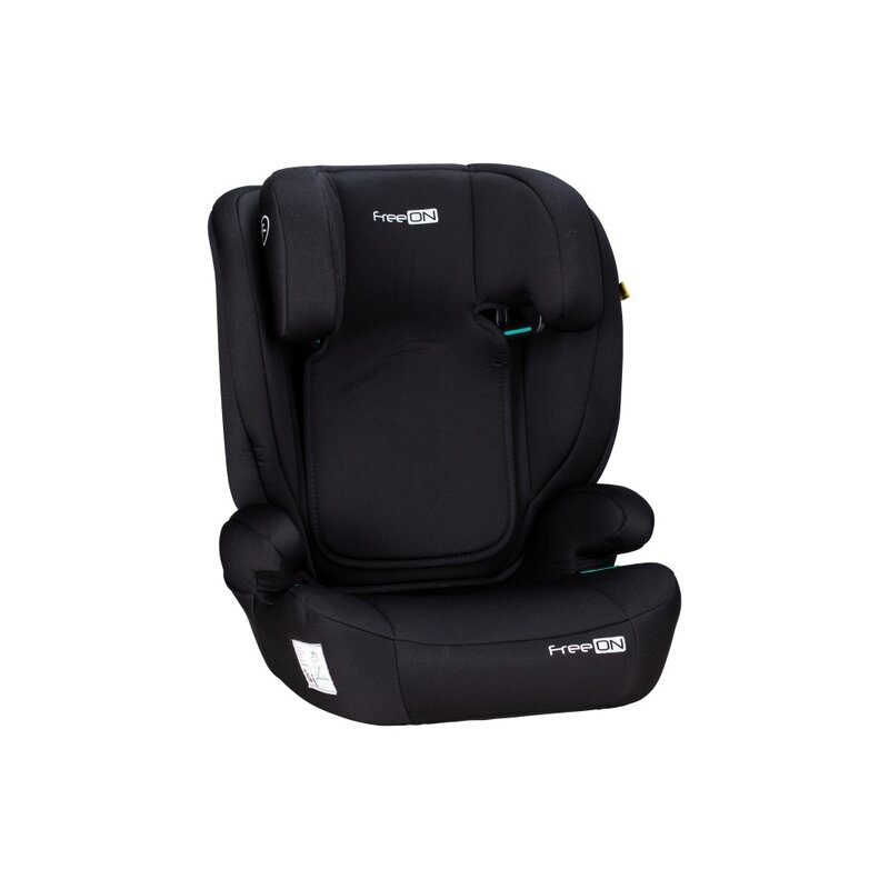 Scaun auto, FreeON, Vega, I-Size, Grupa 2/3, 100-150 cm, 4-12 ani, Cu husa detasabila, Cu cotiere, Cu tetiera reglabila 14 pozitii, Conform cu standardul european de securitate ECE R129, Negru