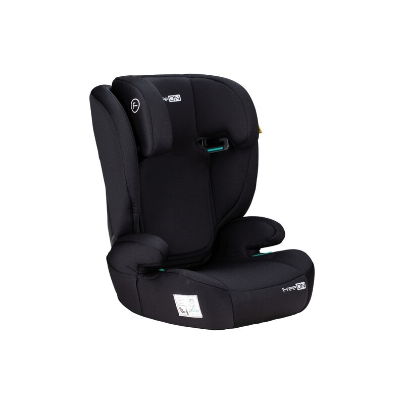 Scaun auto, FreeON, Vega, I-Size, Grupa 2/3, 100-150 cm, 4-12 ani, Cu husa detasabila, Cu cotiere, Cu tetiera reglabila 14 pozitii, Conform cu standardul european de securitate ECE R129, Negru