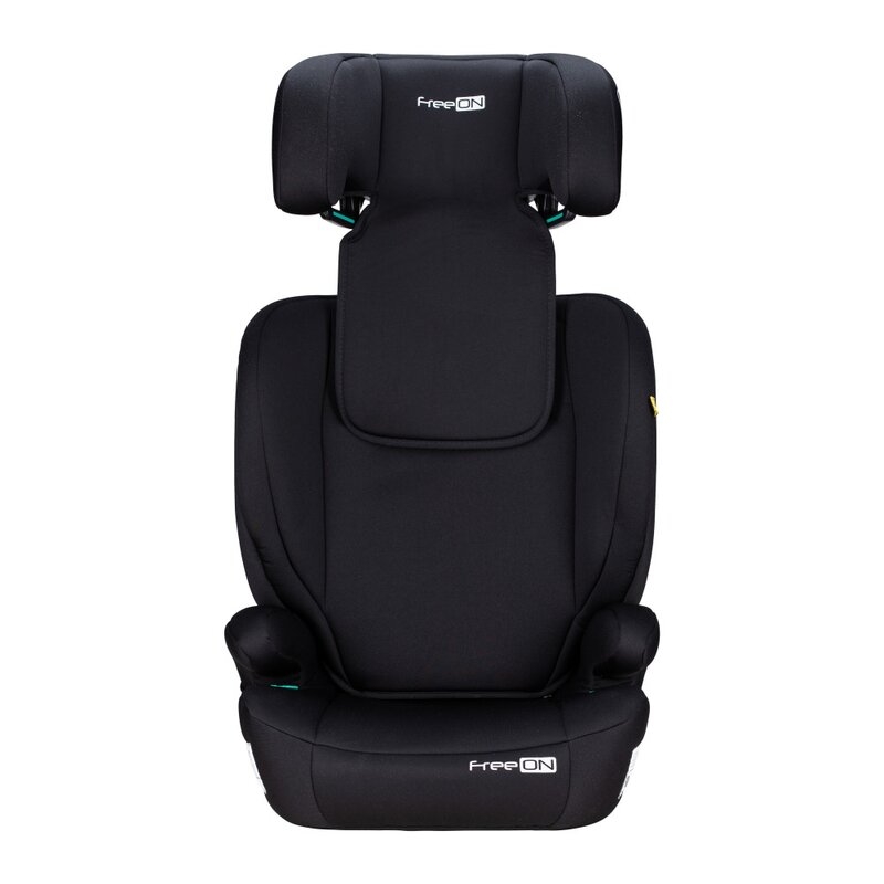 Scaun auto, FreeON, Vega, I-Size, Grupa 2/3, 100-150 cm, 4-12 ani, Cu husa detasabila, Cu cotiere, Cu tetiera reglabila 14 pozitii, Conform cu standardul european de securitate ECE R129, Negru