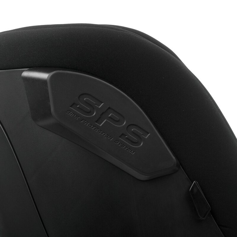 Scaun auto, Jane, Iflow I-Size, Rotire 360 grade, 40 - 105 cm, Cu Isofix si picior stabilizator, Protectie superioara in caz de impact lateral - SPS, Conform cu standardul european de securitate ECE R129, Matt Black