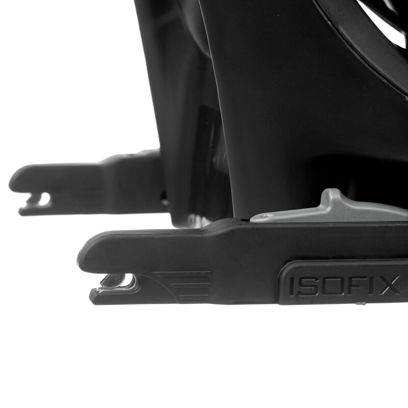 Scaun auto, Jane, Iflow I-Size, Rotire 360 grade, 40 - 105 cm, Cu Isofix si picior stabilizator, Protectie superioara in caz de impact lateral - SPS, Conform cu standardul european de securitate ECE R129, Matt Black