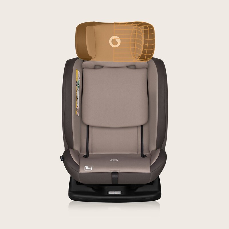 Scaun auto, Lionelo, Aart i-Size, Cu spatar inclinabil in 4 pozitii, Cu tetiera reglabila in 13 pozitii, 0-36 Kg, 40-150 cm, Cu centura siguranta in 3 puncte, Conform cu ECE R129/03, Bej