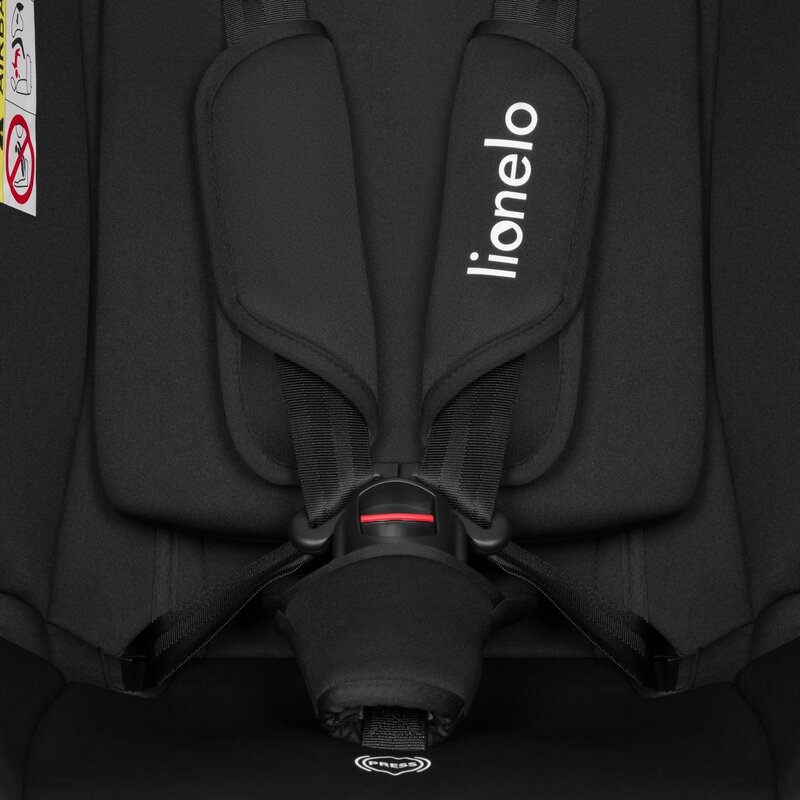 Scaun auto, Lionelo, i-Size Izzy, 0-36 Kg, 40-150 cm, Instalare cu centurile masinii, Protectie laterala, Ajustare spatar in 3 pozitii, Tetiera reglabila in 13 trepte, Conform cu R129, Negru